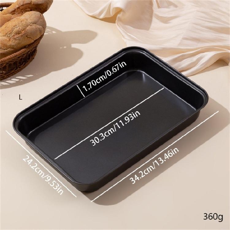 Deep Carbon Steel Cake Tray Nonstick Coating Robusts Build Baking Pan Cooking Sheet for Breads Pastries Casseroles
