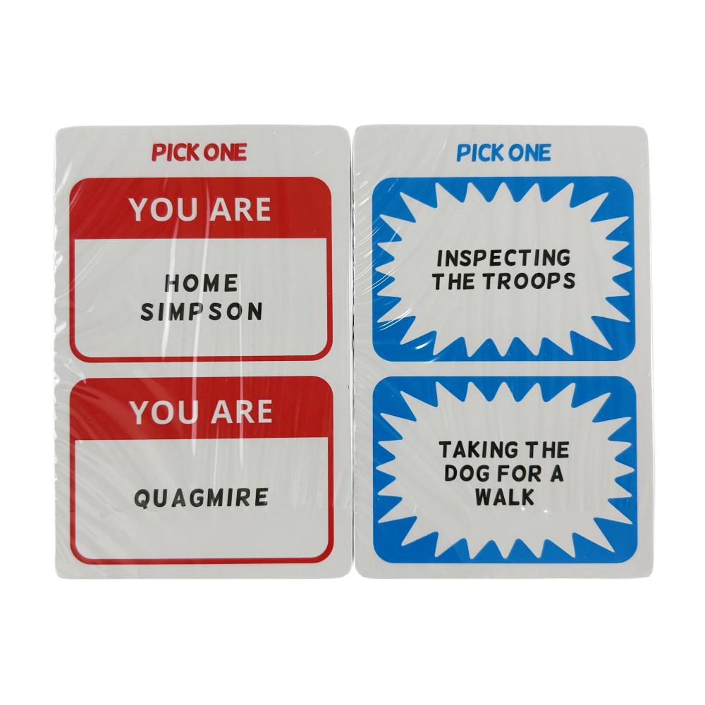 Who Am I & What Am I Doing Card Game Funny Player Party Game Charades Impressions Card Game For Adults Couples Family For Travel