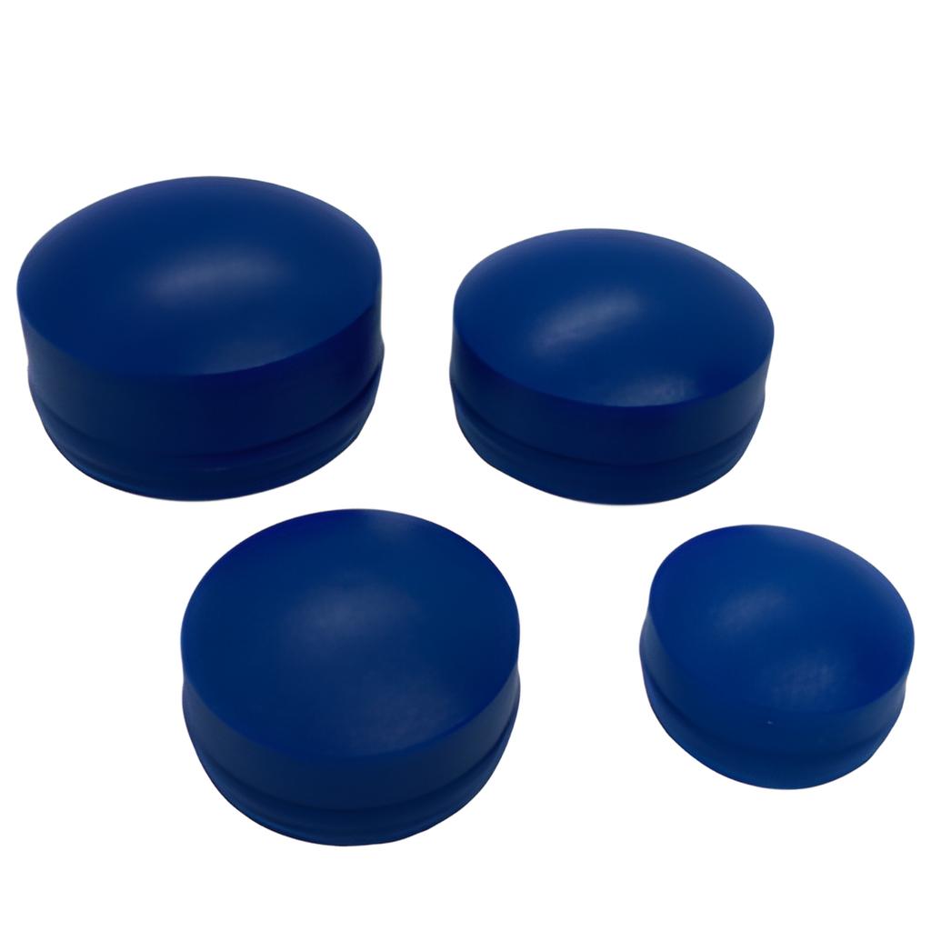 Two-piece Screw Cover Cap M8 BLUE 50 PCS
