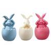 Long-Eared Egg Rabbit Plaster Doll-Silicone Mold Homemade Bunny Aromatherapy Candle Mold DIY Plaster Mold Home Decor