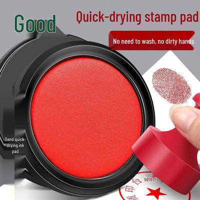 Quick-Drying Ink Pad for Handprints - Red & Black Stamping Ink from Indonesia