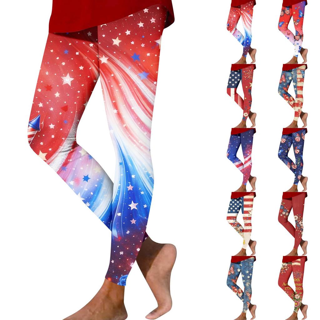 Pantaloni Casual Stampati a Gamba Dritta Moda Donna Pantaloni Yoga Stampati Slim per Esterno