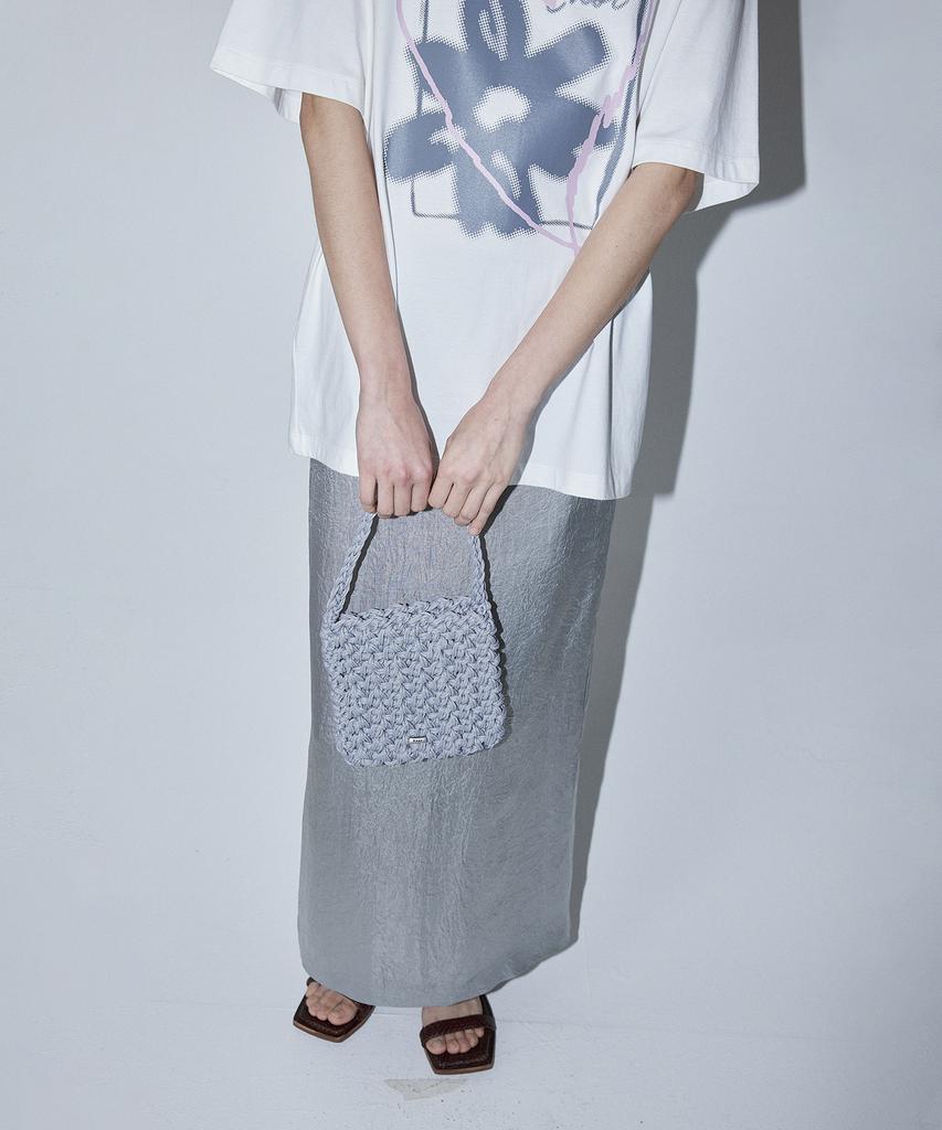En Or Weaving Square Bag Mini - Gray