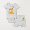 Set di vestiti estivi per neonato con body e pantaloncini, stile cartone animato