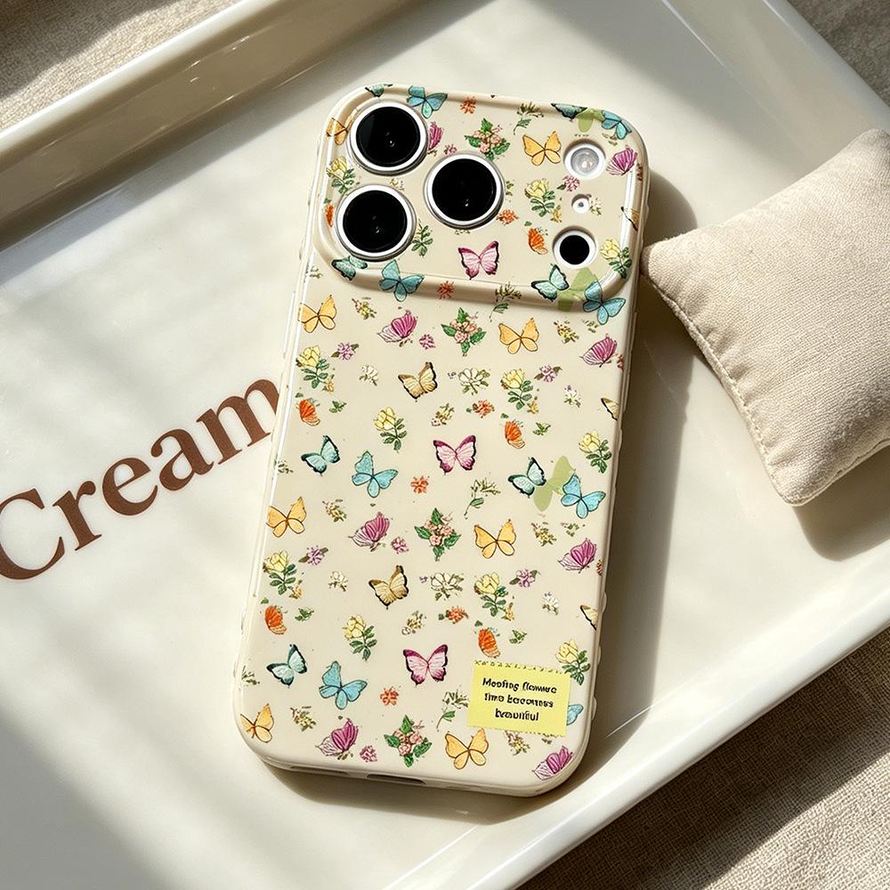 Colorful Butterfly Phone Case for iPhone 15PRO/16/17Pro - Drop-Proof Protection iPhone 12 Pro Max
