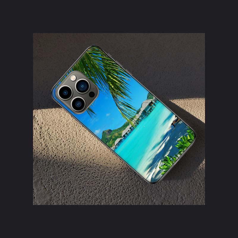 

Чехол для телефона с морскими тропическими пальмами и пляжем для Apple Iphone 15 13 12 11 14 Pro Max Mini Cover SE 2020 X XS XR 8 7 6 6S Plus 5 5S S iPhone 11 Pro Max