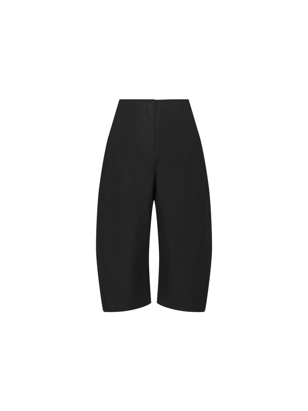 

Korean Spring/Summer Retro Curved Blade Cropped Casual Pants Size 1 чорний