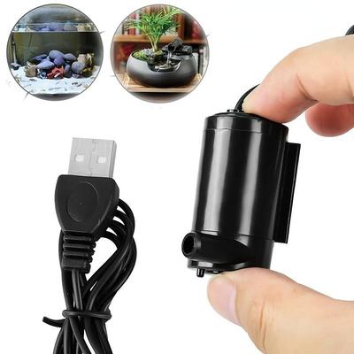 Aquarium Air Pump USB DC 3V 5V Micro Submersible Mini Water Pump For Aquariums Fish Tank Fountain Hydroponics Oxygen Atomizer