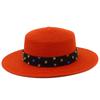 High-quality women's flat-top Panama straw hat summer explosion sunscreen top hat new hat stall