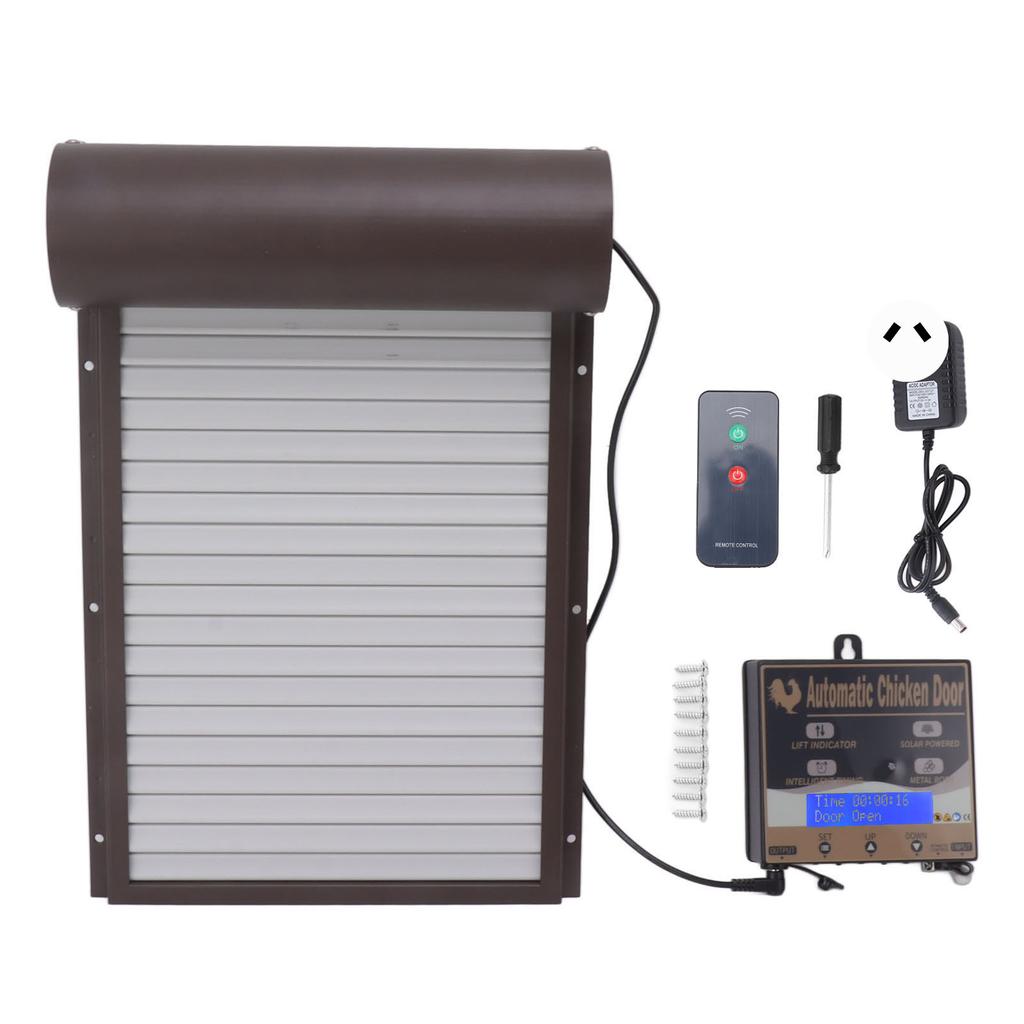 Automatic Chicken Coop Door Light Sensing Timing Remote Control 3 In 1 Coop Door for Breeding Farm
