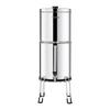 Gravity-fed Water Filter System, 2.25G 304 Stainless-Steel Countertop System, Water Filtration System, Reduces Lead and Up To 99% of Chlorine, with 2