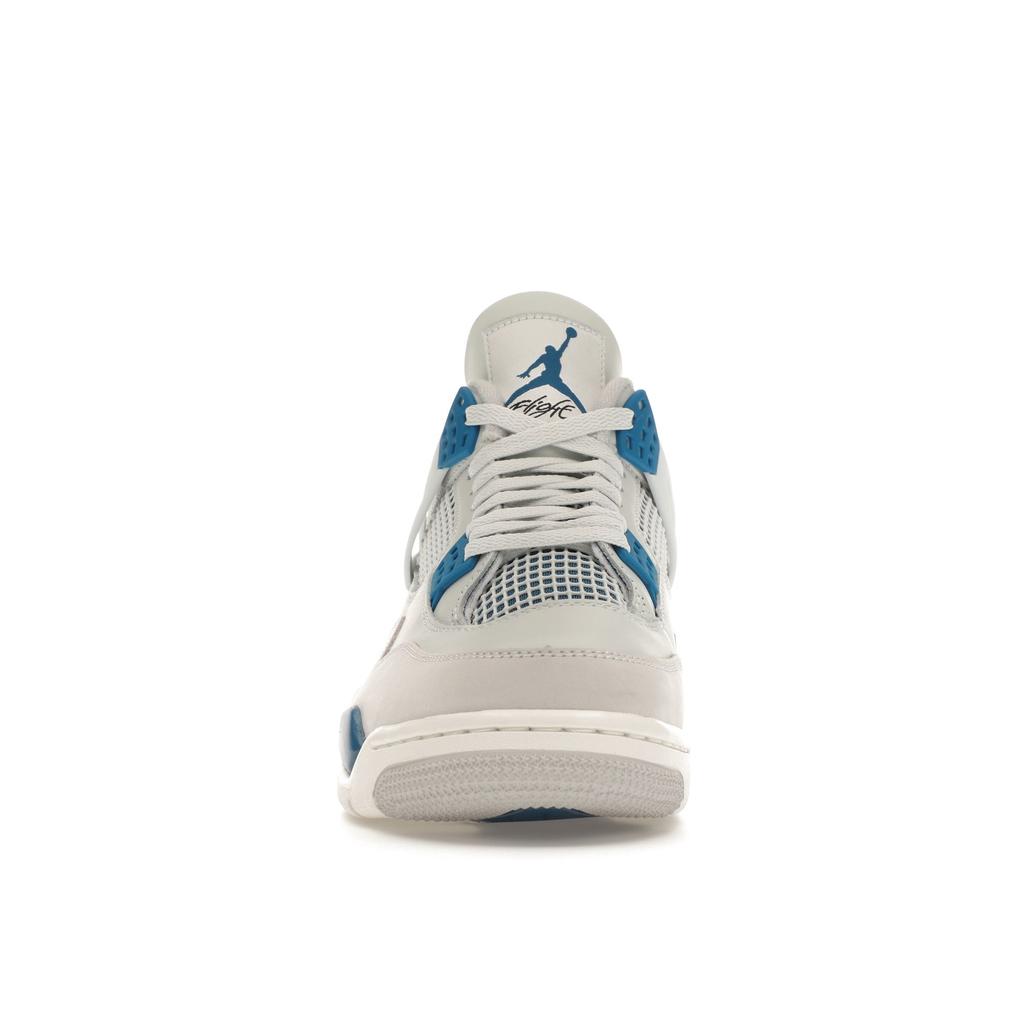 Air Jordan 4 Retro Militärblau 2024 Unisex Sneakers Creme Off-White Neutral-Grau FV5029-141
