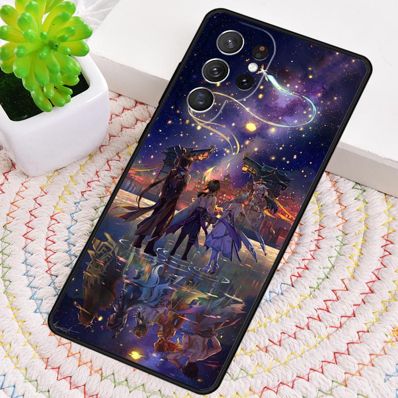 Genshin Impact Game Silicone Phone Case For Samsung Galaxy note 10 pro S26 S25 S24 S23 S22 S21 Plus S25Ultra Capa Cover