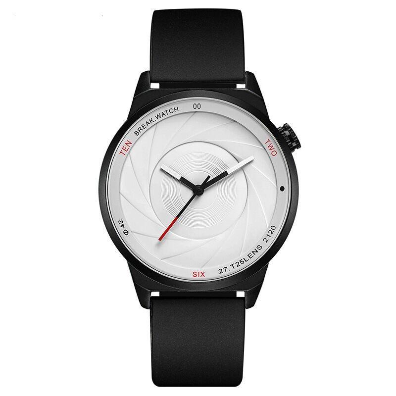 

UTHAI CQ175 Spiral Pattern Men s Watch Personality Trend Sports Quartz Watch Leather Strap Life Waterproof