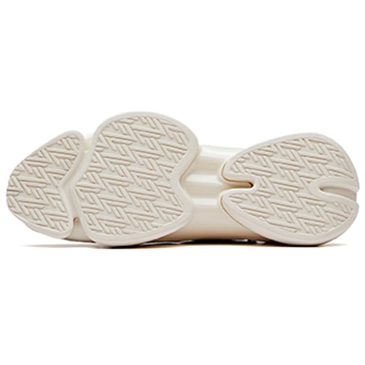 New ANTA Basketball Collection Basketball Shoes Men Low Top Oat Gray/Oat White 11911803-4