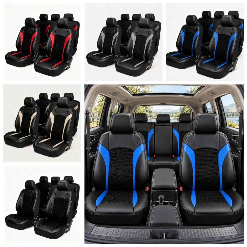 Car Seat Covers Car Seat Cover PU Leather Car Seat Cushion Protector Auto Seat Cover  Sedan
