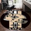 Orleans Saints Logo Round Mat, Anti-slip Circle Carpet Chair Rug For livingroom,Bedroom, Doormat Home Decor Gift Christmas Gifts