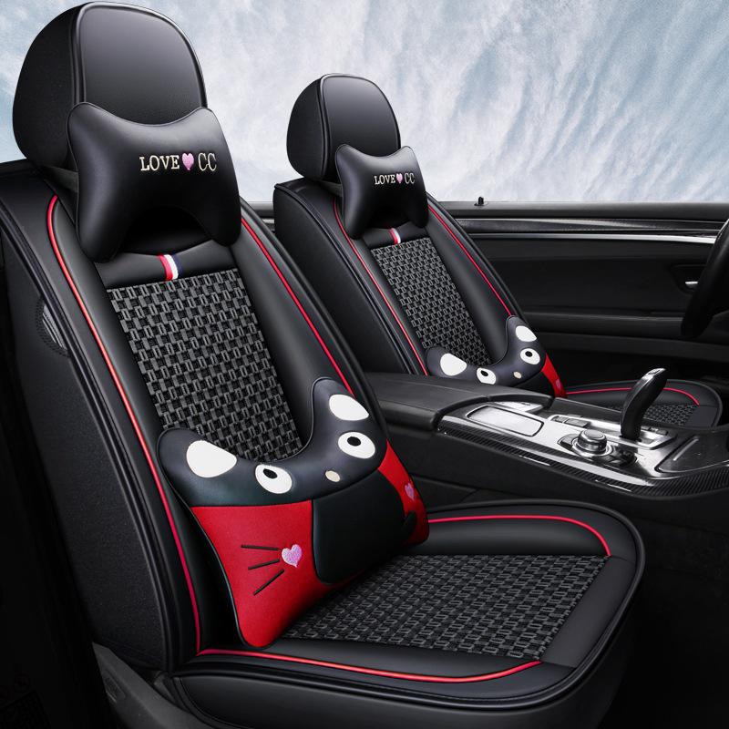 Breathable Leather Cartoon Seat Cushion for Buick Excelle 2013-2015