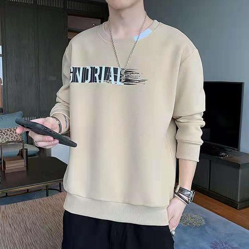 New Style Sweater Men'S Spring And Autumn Men'S Long Sleeved T-Shirt Pullover Round Neck Casual Bottoming Shirt Youth Trend Men'S Top
