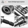 Universal Right Angle Flexible Screwdriver Attachment with Electric Drill Connection