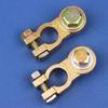 2Pcs M8 M10 Car Battery Terminal Wire Clamps Brass Positive Negative Top Post Connectors Battery Terminal Clips