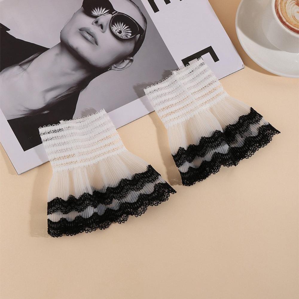 Detachable Fake Cuff White Black Lace Cuff New Sweater Cuffs