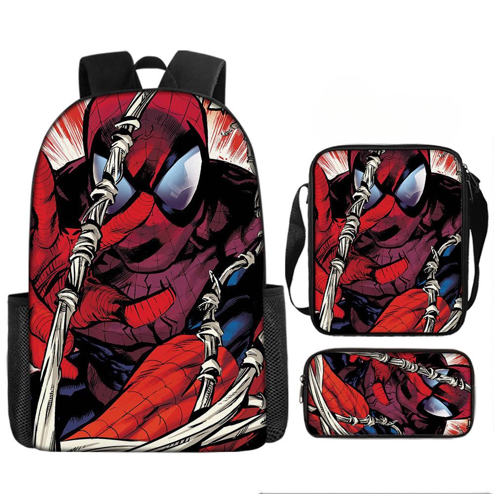 Child Printed Backpack Schoolbag Shoulder Bag Pencil Bag