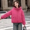 Autumn Winter Thicken Warm Parka Women Casual Sweety Solid Color Big Pocket Loose Hooded Coat Jackets Outwear
