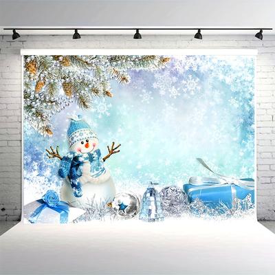 Christmas Background Photography Winter White Snowflake Wood Wall Portrait Photography Studio Booth