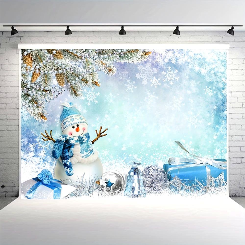 Christmas background photography Winter white snowflake wood wall portrait photography studio booth