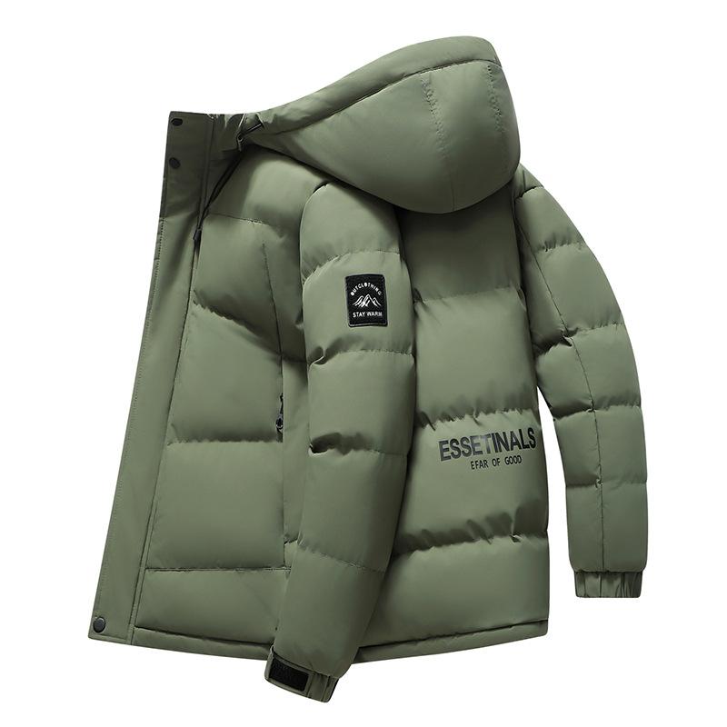 Casual Quilted Winter Jacket with Hood and Thermal Padding