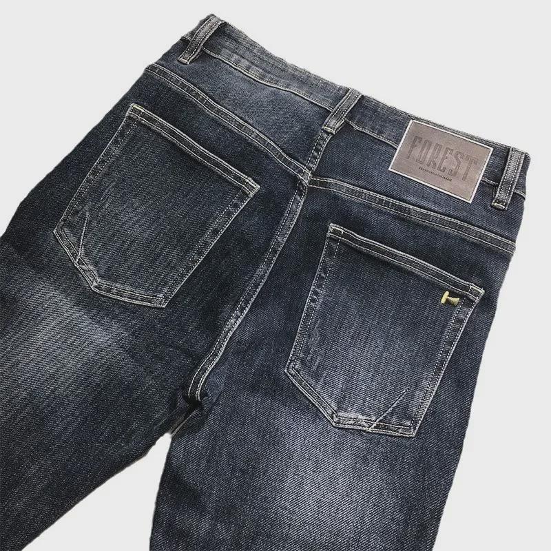 2024 Men's Autumn Fashion Slim Straight Jeans - Versatile, Trendy, Casual