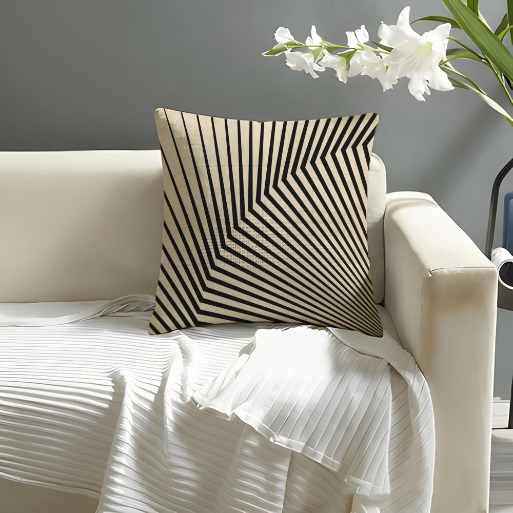 Artist Iikuo Ueda Typon Pillow Case Natural Linen Organic Fabric DoubleSided Printing Sofa Home Decor Cushion Cover 30X30cm