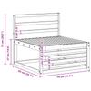 Outdoor Sofa Set 3 Pcs Natural Solid Acacia Wood