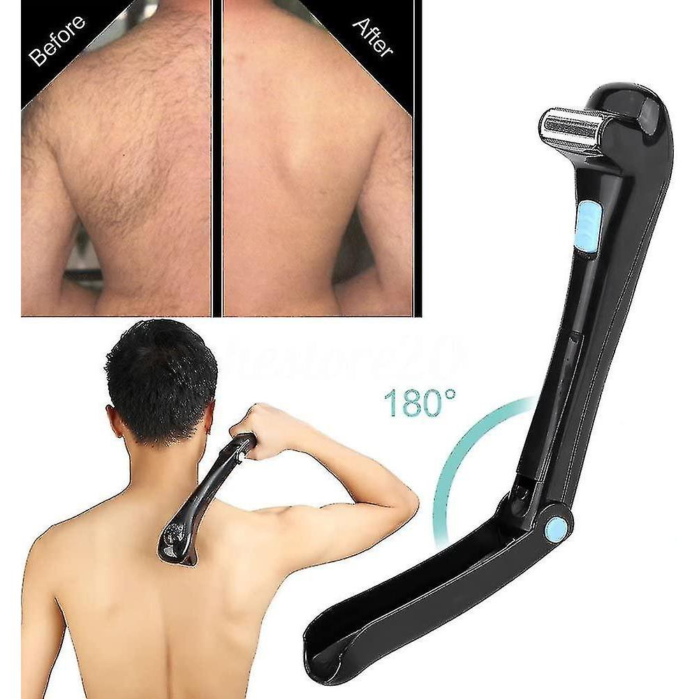 Back Hair Removal And Body Shaver, Ergonomic Handle, Shave Wet Or Dry