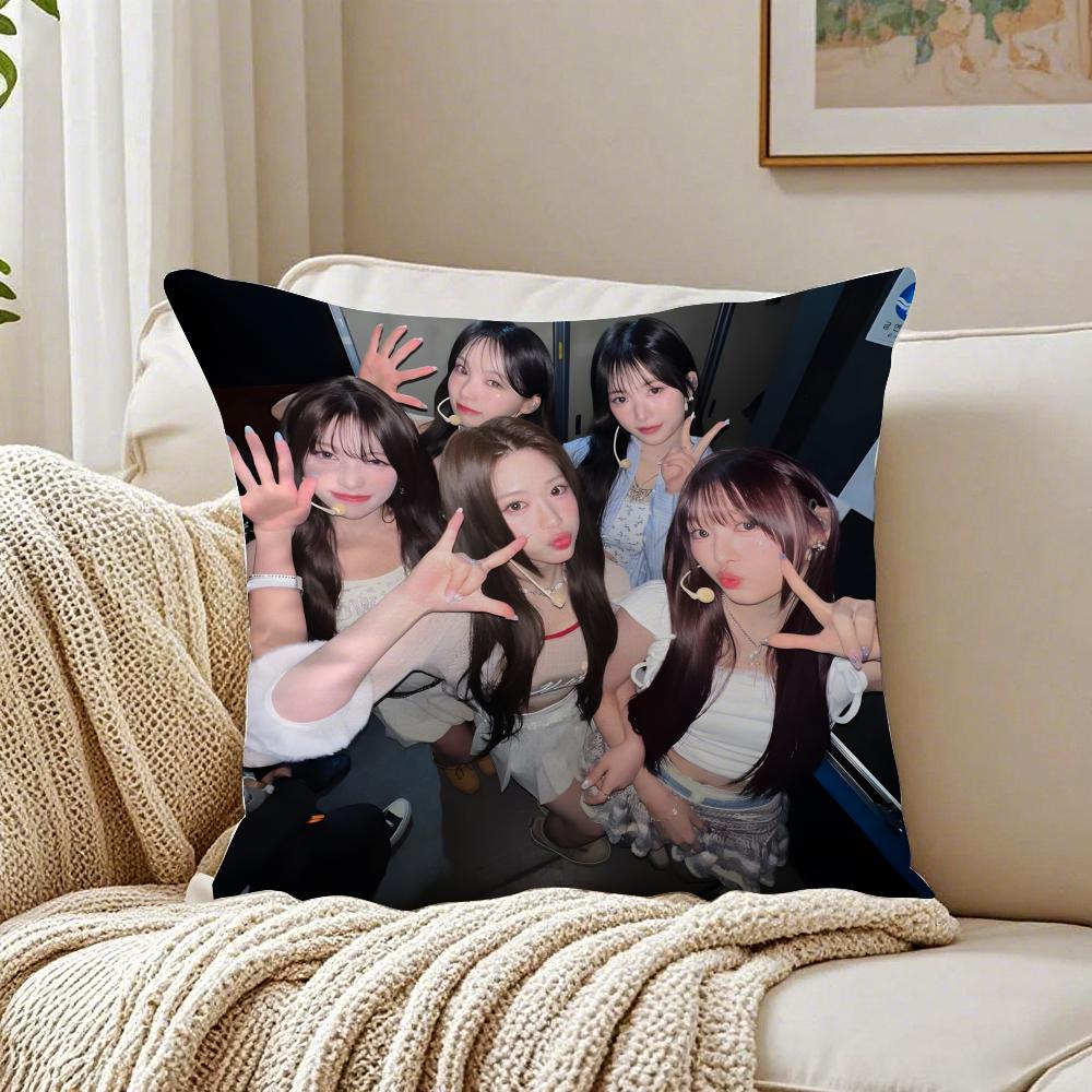 GirlGroup Kpop RRESCENE Cushion Cover Pillowcase Antidustmite living Room Sofa Decor Cushion Room