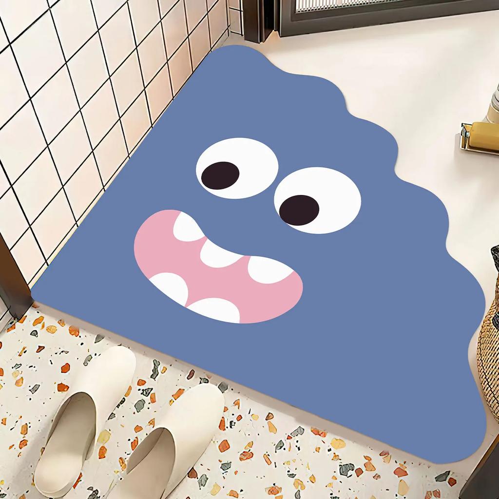 Bathroom Kitchen Floor Stickers Cover Up Ugliness Cartoon Decorative Wallpaper Anti Slip Glass Door Shops Display Window Decor