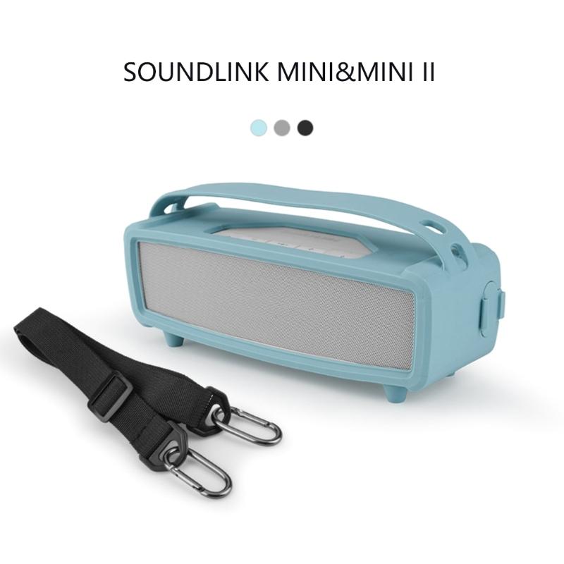 Schutzhülle aus Silikon für Lautsprecher Tasche mit Schultergurt Staubschutzstöpsel Schalllochdesign Schutzhülle