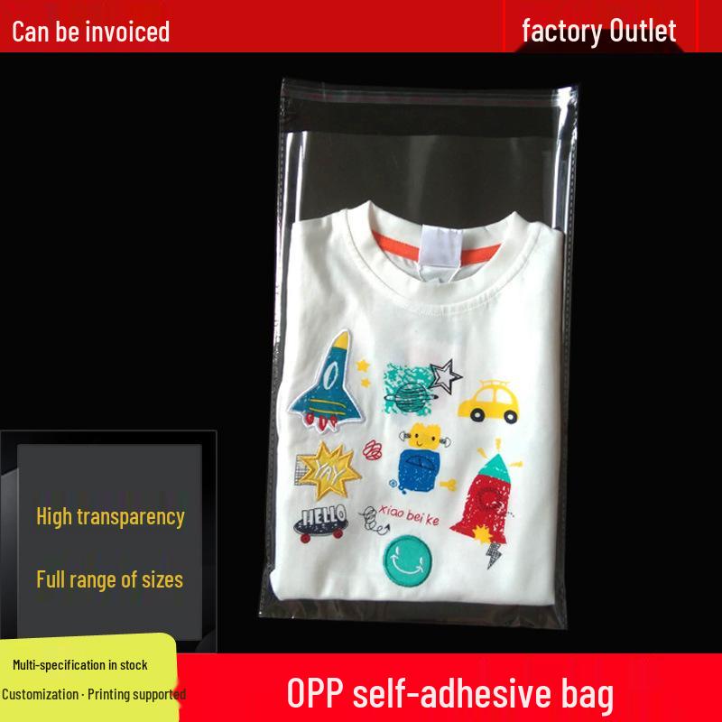 Large OPP Self-Adhesive Transparent Plastic Bag for Summer Clothes