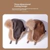 1Pieces Bomber Hat Men Women Thick Warm Fur Hat Fashion Male Female Winter Hat Black Brown Earflap Ski Cap Mountaineering Hat