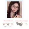 Big Frame Square Nearsighted Glasses For Women Fashion Student Photochromic With Diopters 0 To -6 0