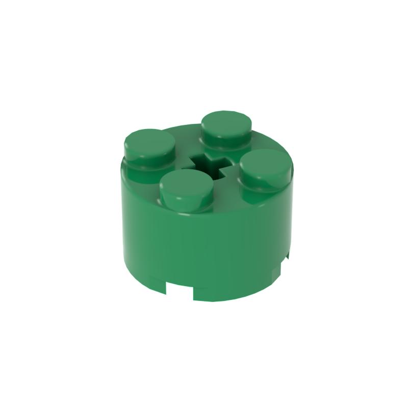 [Funbrick] Brick Round 2x2 with Axle Hole 3941 Building Blocks Toys Kids Souvenir Pretend Play Decoration Boy Girl City MOC