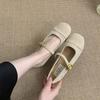 Retro Mary Jane Shoes for Women Summer Round Toe Woman Flats Cheap Liquidation High Quality Fashion Comfortable and Elegant Shoe