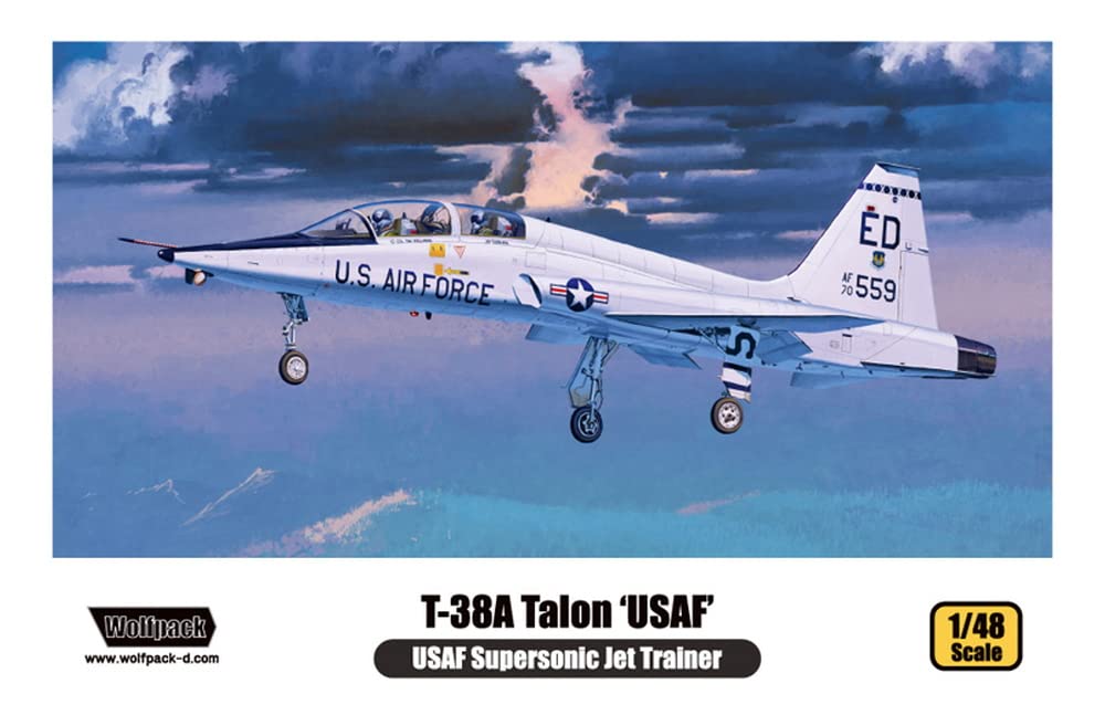 Wolfpack Designs Plastikmodellbausatz der US Air Force T-38A Talon im Maßstab 1:48 (WOLWP10001)