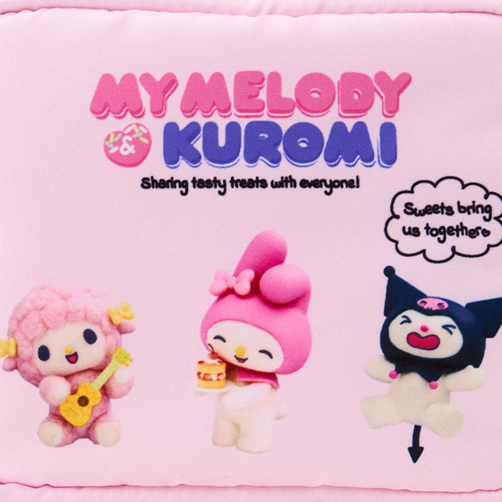 Sanrio Pouch Original Anime My Melody My Melody Kuromi Recommended for ages 3 and up 880001 (Netflix & Kuromi) & Polyester/PVC