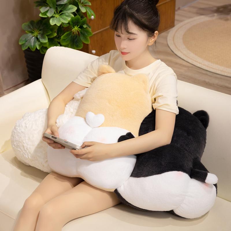 Kawaii Cat Butt Plush Pillow - Soft Fluffy Stuffed Animal Cushion Sofa Bedroom Office Home Decor Festival Gift For Women Girls