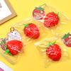 Anxiety Relief Strawberry Squeeze Toy Slow Rebound Simulated Fruit Fidget Toy Anti-stress Sensory Ball Decompression