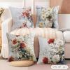 Wild Flower Cushion Cover Natural Linen Organic Fabric DoubleSided Printing Couch Pillow Covers Home Decor