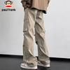 paul frank Men's Loose Fit Cargo Parachute Pants