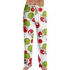 Pajama Pants Sleepwear Casual Drawstring Elastic Waist Pants Comfy Straight Yoga Loose Trousers